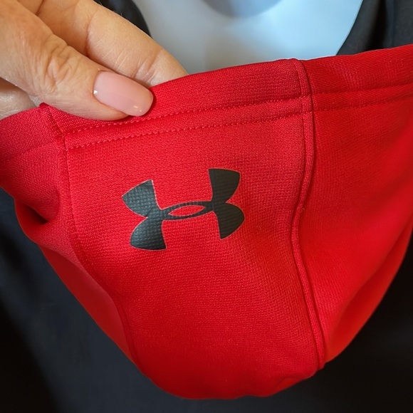 Under Armour Red & Black Full Zip Hoodie - Picture 4 of 5